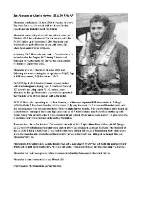 A preview of a PDF biography for Howell, Alexander Clunie